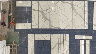 Marmo Calacatta Blanco Marble Bathroom Floor Tiles