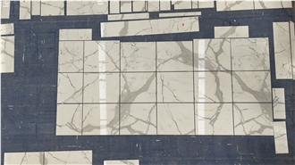 Marmo Calacatta Blanco Marble Bathroom Floor Tiles