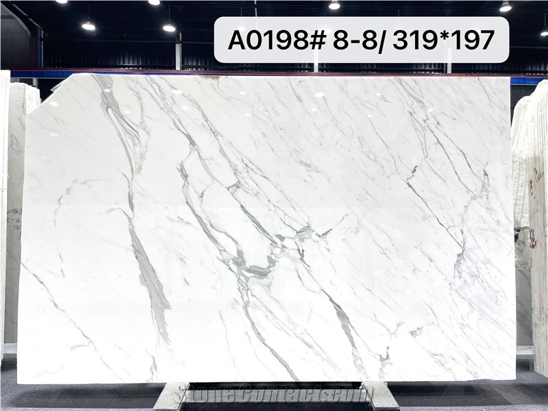 Marmo Calacatta Blanco Marble Bathroom Floor Tiles