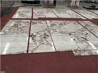 Calacatta Burgundy Marble Tiles Violet Viola Red Pink Stone