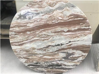 Fantasy Brown Marble India Glacier Table Top