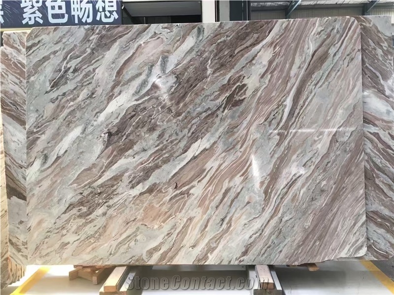 Fantasy Brown Marble India Glacier Table Top