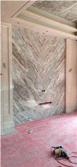 Fantasy Brown Marble India Glacier Table Top