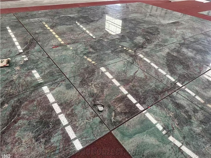 Gaya Quartzite Tiles Verde Jade Green Stone Home Floor Use