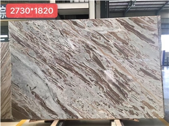 India Fantasy Brown Marble  Polished Big Size Project Slabs