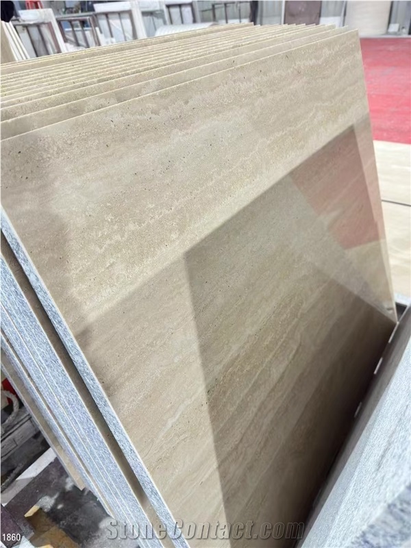 Travertino Classico Tiles Beige Falda Romano Travetine Slab