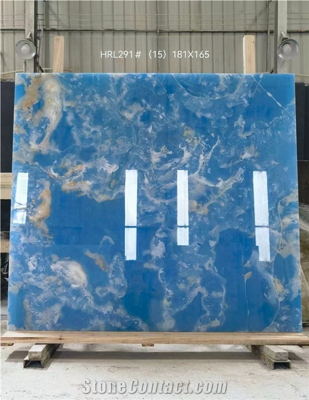 Blue Gold /Ice Jade Onyx Slabs