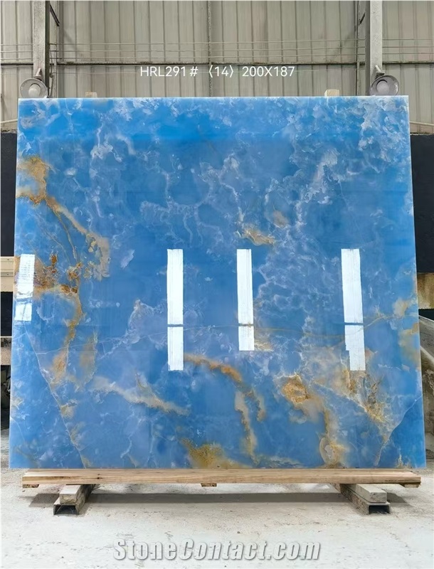 Blue Gold /Ice Jade Onyx Slabs