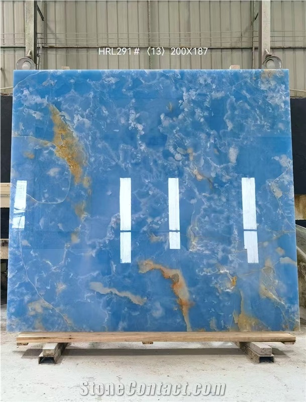 Blue Gold /Ice Jade Onyx Slabs