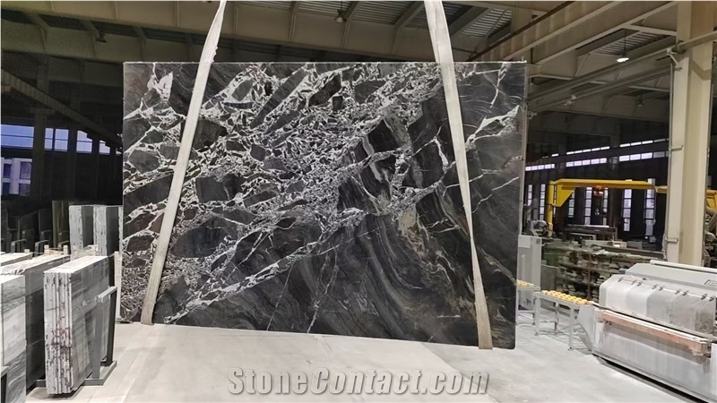 Bulgari Brown/Golden And Jade Full Hall Marble Slabs