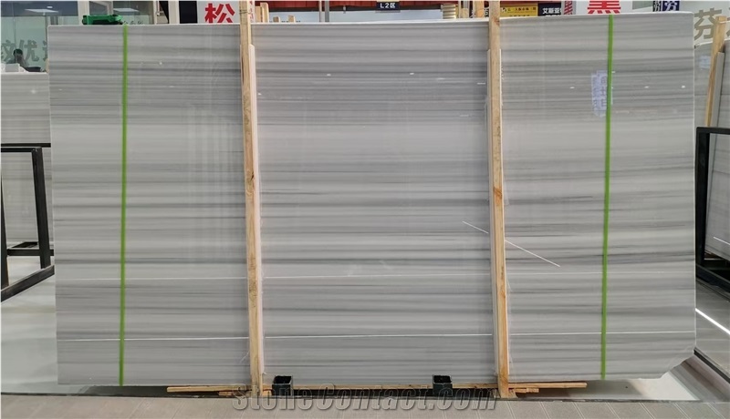 Dreamy White/Galactic Grey Marble Slabs