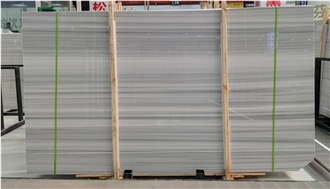 Dreamy White/Galactic Grey Marble Slabs