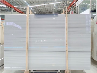Dreamy White/Galactic Grey Marble Slabs
