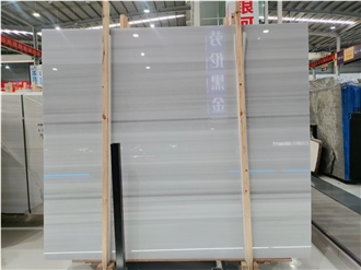Dreamy White/Galactic Grey Marble Slabs