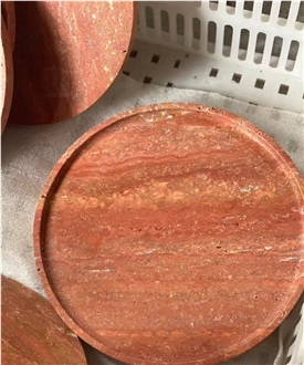 Iran Red Travertine Slabs