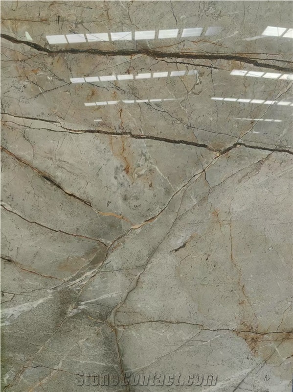 Silver River Marble Normandy Grey/Forest Grey Marble Slabs