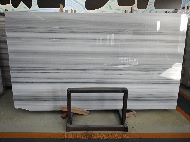 Straight White/White Jade/Striped White  Marble Slabs