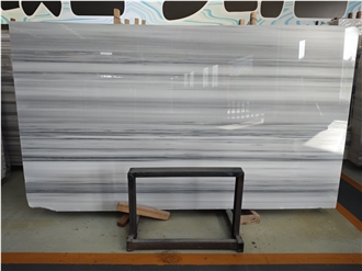 Straight White/White Jade/Striped White  Marble Slabs