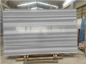 Straight White/White Jade/Striped White  Marble Slabs