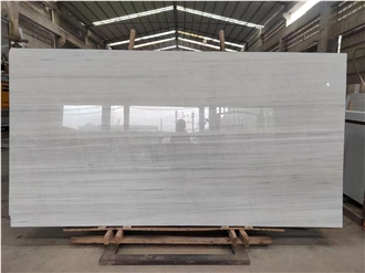 Straight White/White Jade/Striped White  Marble Slabs