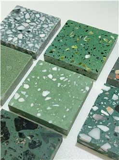 Green Terrazzo Floor Tiles