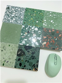 Green Terrazzo Floor Tiles