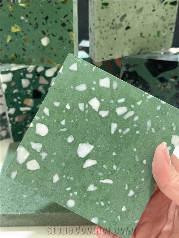 Green Terrazzo Floor Tiles