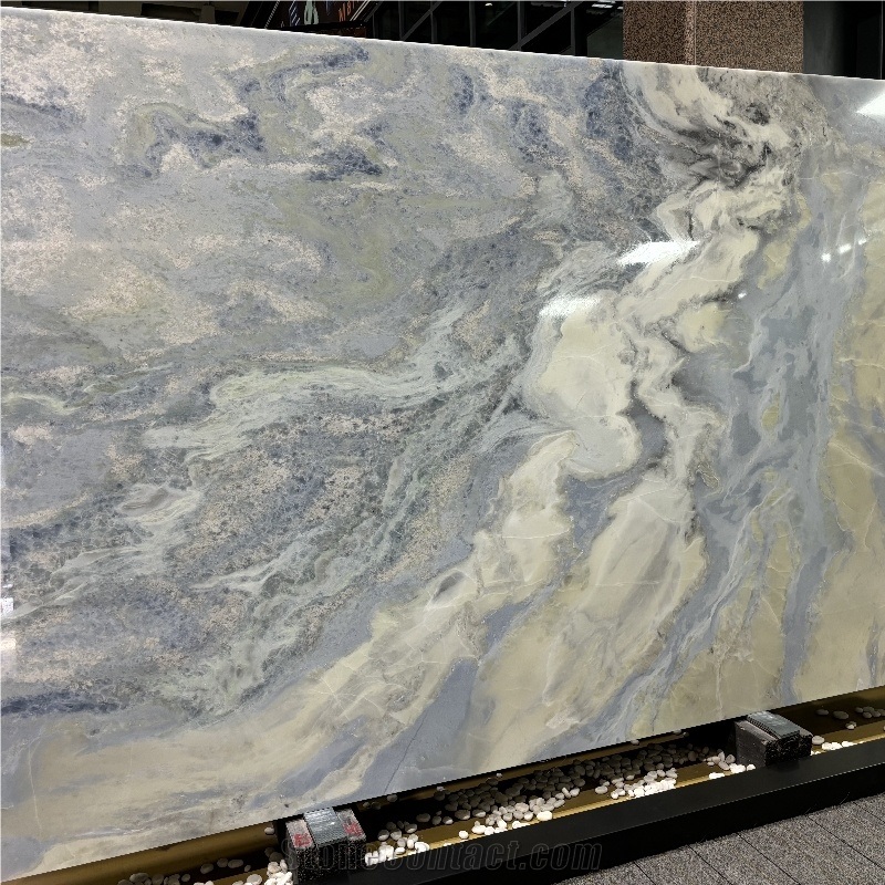 Admiral Blue Quartzite Slabs Polished