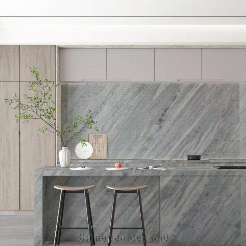 Admiral Blue Quartzite Slabs Polished