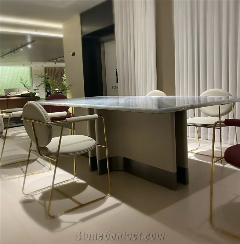 Custom Calcite Azul Marble Blue Stone Furniture On Wholesale