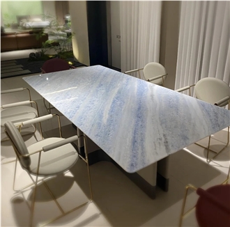 Custom Calcite Azul Marble Blue Stone Furniture On Wholesale