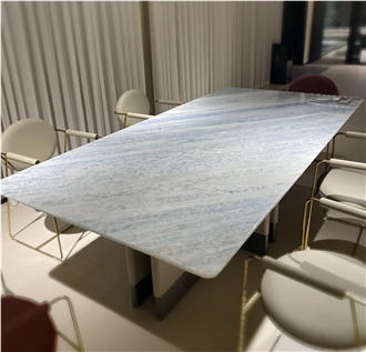 Custom Calcite Azul Marble Blue Stone Furniture On Wholesale