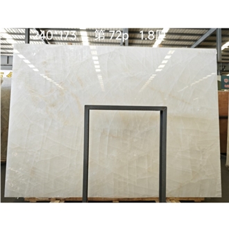 Luxury Cristallo White Quartzite Slabs