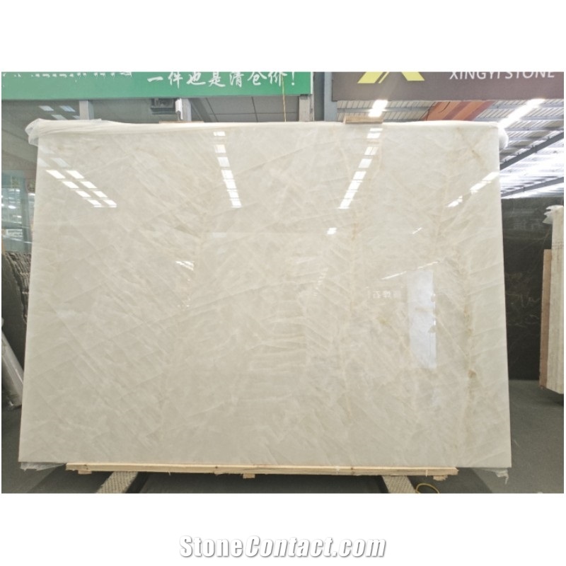 Luxury Cristallo White Quartzite Slabs