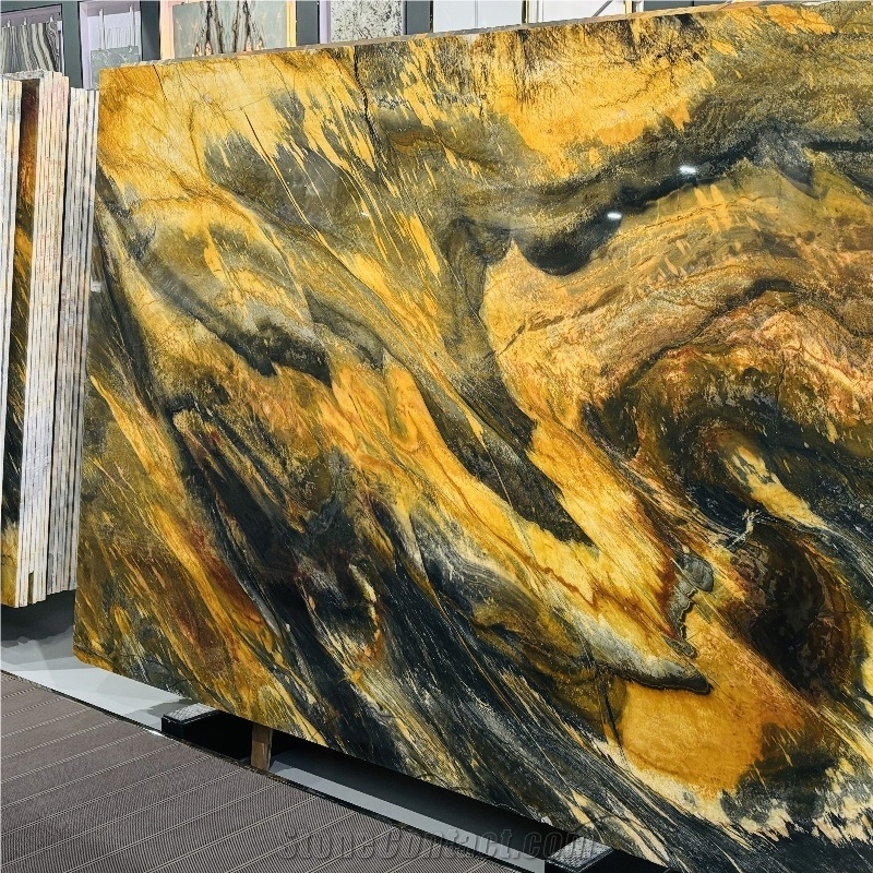Macaubas Illusion Quartzite Slab Wall Tiles