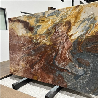 Macaubas Illusion Quartzite Slab Wall Tiles