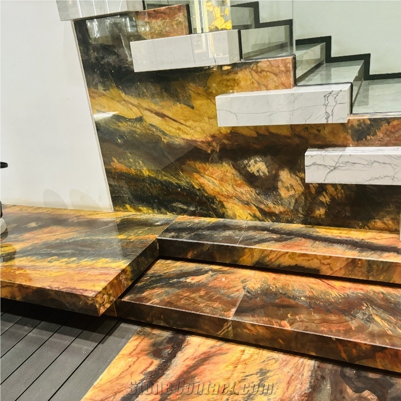 Macaubas Illusion Quartzite Slab Wall Tiles