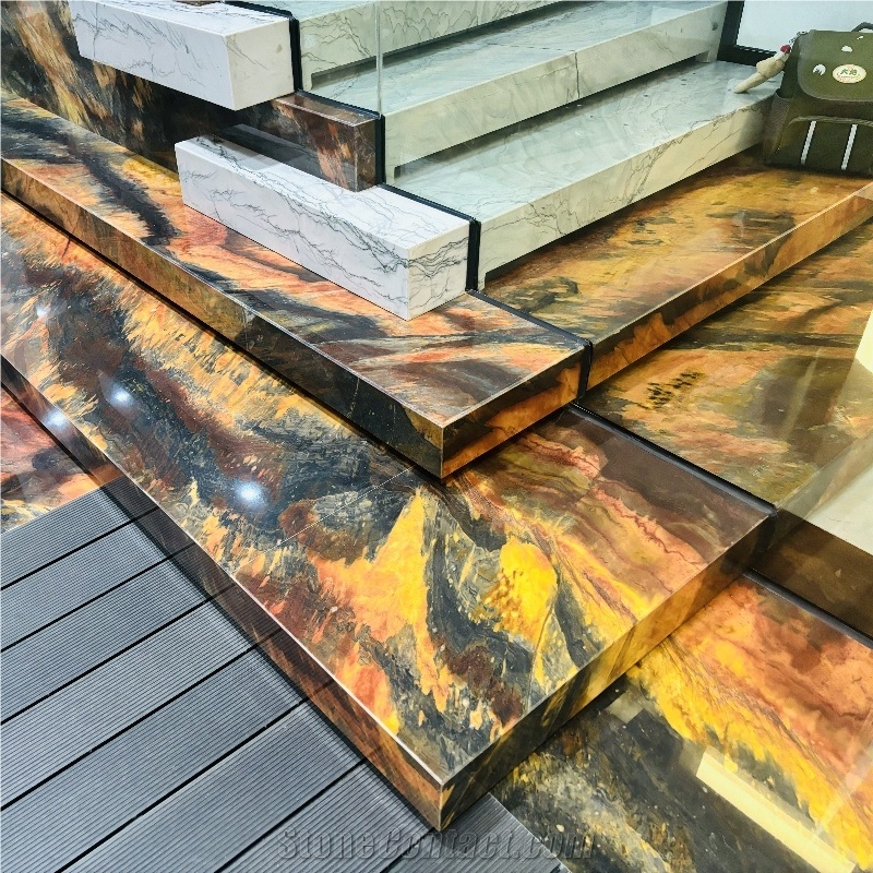 Macaubas Illusion Quartzite Slab Wall Tiles