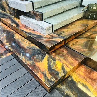 Macaubas Illusion Quartzite Slab Wall Tiles
