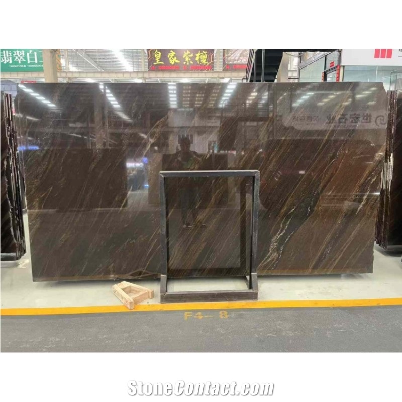 Natural Quicksand Brown Granite Slabs