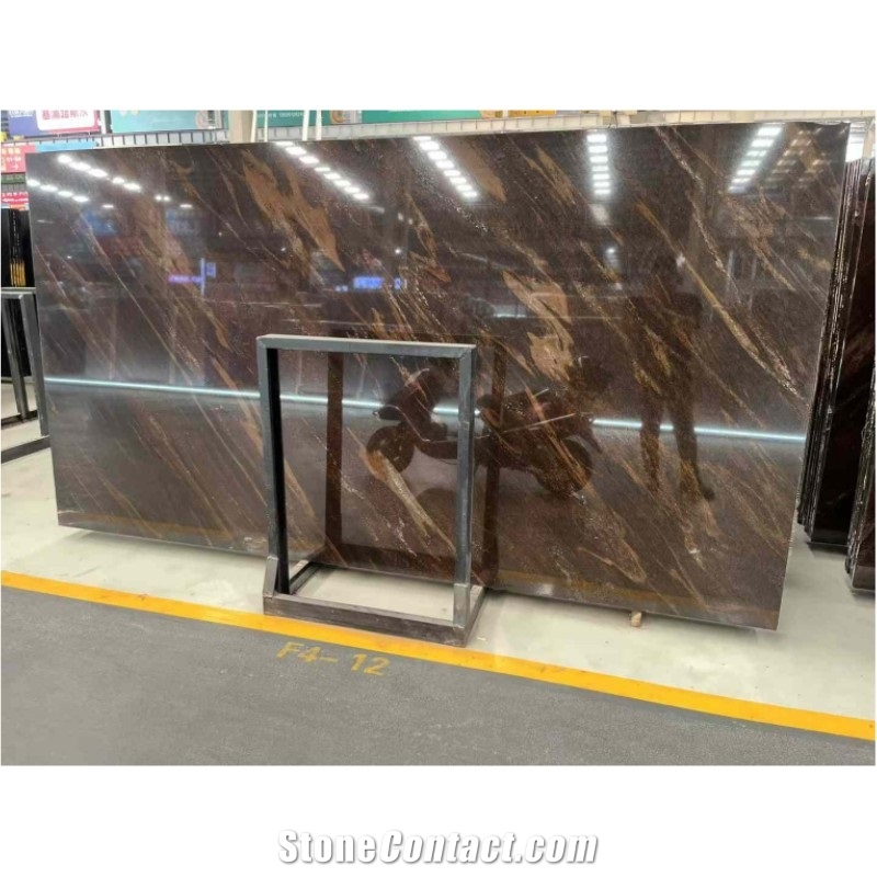 Natural Quicksand Brown Granite Slabs