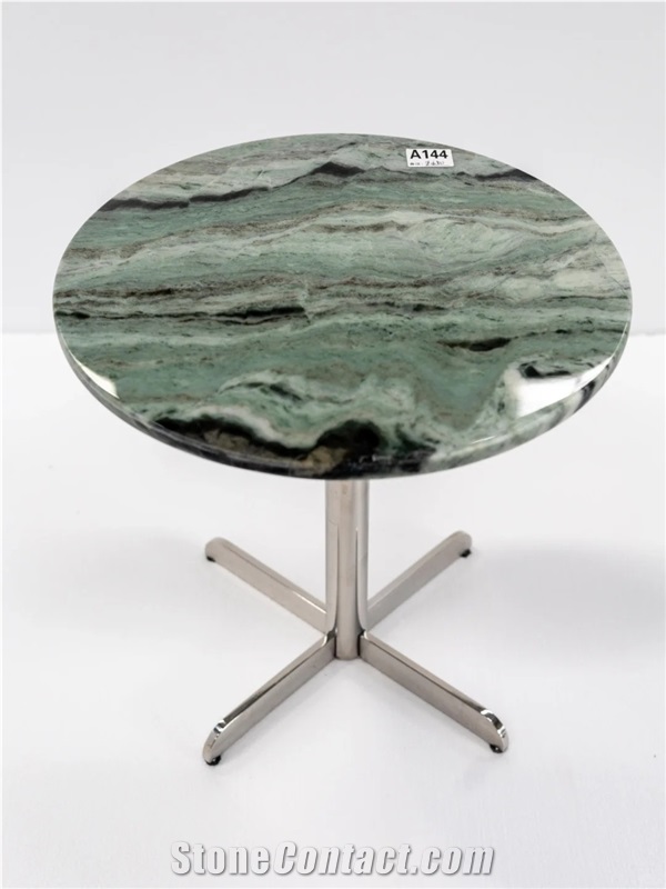 ODM Raggio Verde China Green Marble Side Table For Wholesale