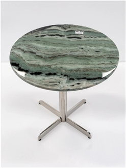 ODM Raggio Verde China Green Marble Side Table For Wholesale