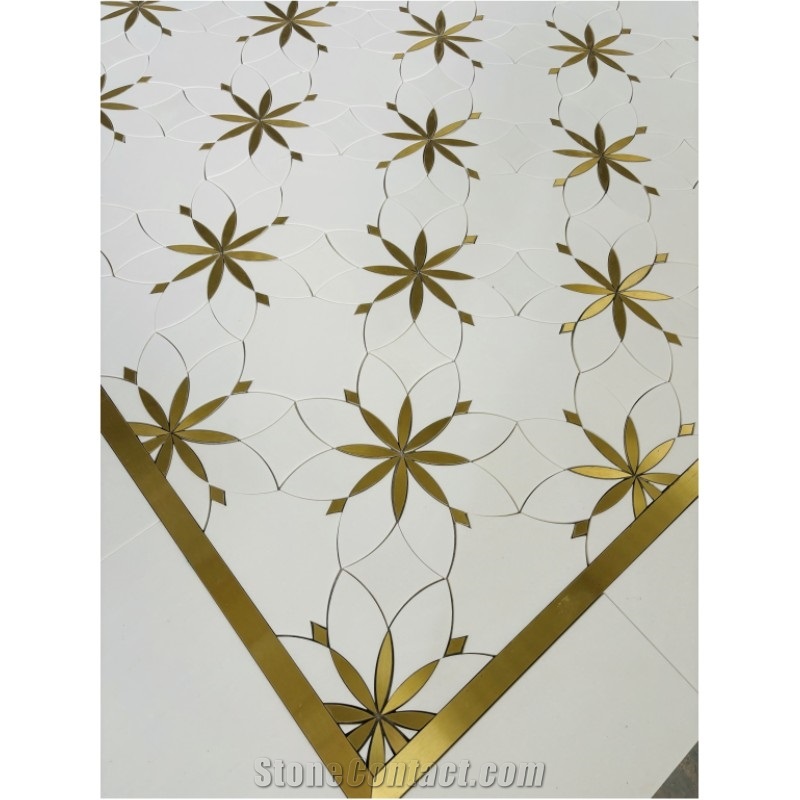 Thassos Marble Mosaic Tiles