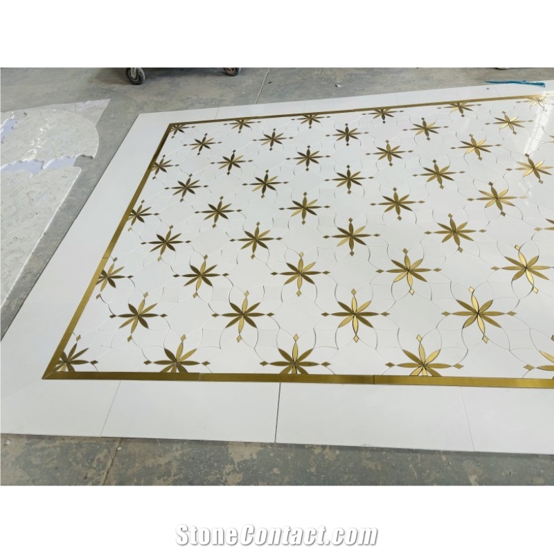 Thassos Marble Mosaic Tiles