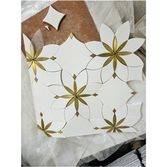 Thassos Marble Mosaic Tiles