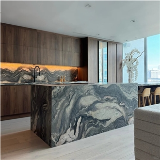 Unique Fusion Blue Quartzite Slabs