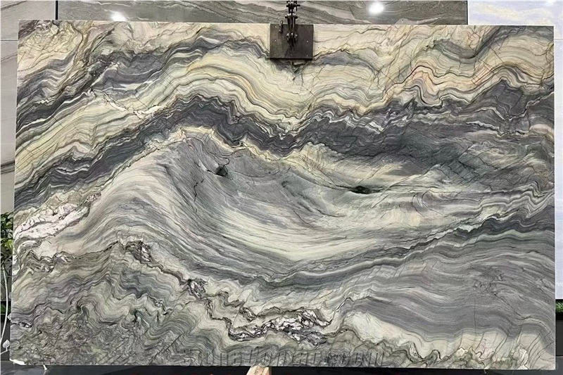 Unique Fusion Blue Quartzite Slabs
