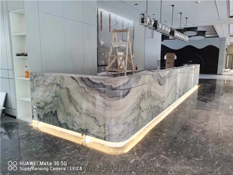 Unique Fusion Blue Quartzite Slabs