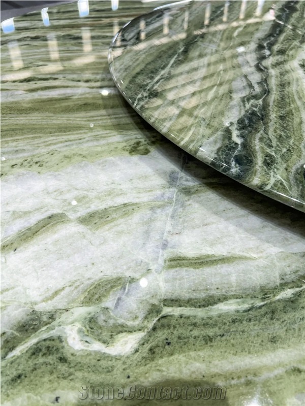 Wholesale Raggio Verde Natural Marble Round Dining Table